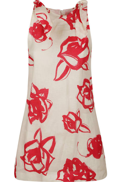 MSGM for Women MSGM Floral Print Sleeveless Short Dress