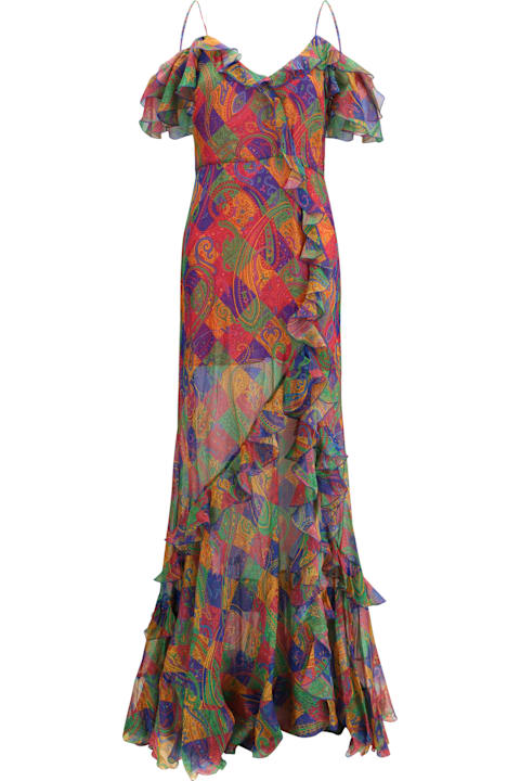 Homeware Etro Long Silk Dress