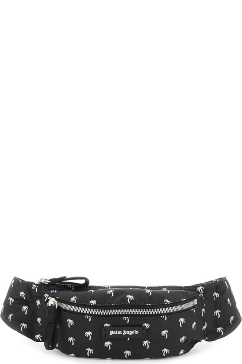 Bags Sale for Men Palm Angels Waist Bag In Black Polyester
