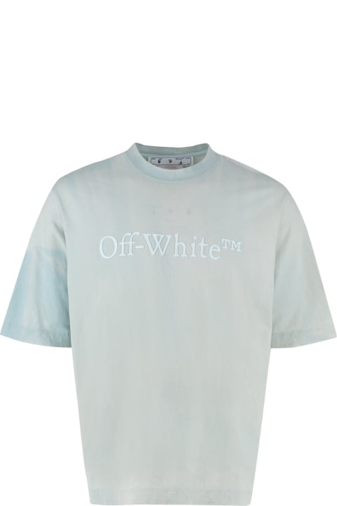 Topwear Sale for Men Off-White Logo Cotton T-shirt
