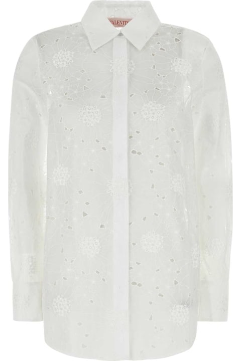 Valentino Garavani Topwear for Women Valentino Garavani White Cotton Shirt