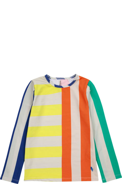 Bobo Choses Topwear for Boys Bobo Choses Multicolor Anti-uv T-shirt For Boy With Stripes