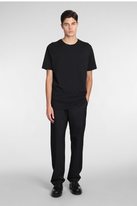 Barena Topwear for Men Barena New Jersey T-shirt In Black Cotton