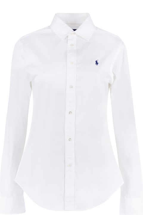 Fashion for Women Polo Ralph Lauren Logo Embroidery Cottond Shirt Polo Ralph Lauren