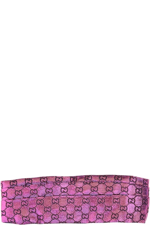 Gucci Women Gucci Embroidered Viscose Blend Hair Band