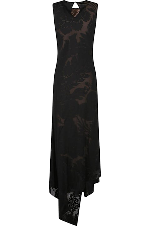 Etro فساتين لـ السيدات Etro Floral Jacquard Open Back Midi Dress