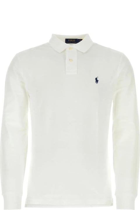 Polo Ralph Lauren Topwear for Men Polo Ralph Lauren White Piquet Polo Shirt