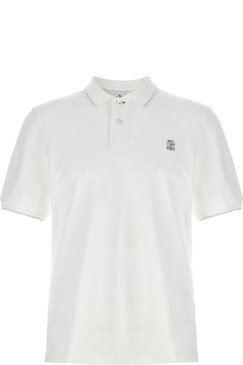 Fashion for Men Brunello Cucinelli Logo Piqué Polo Shirt