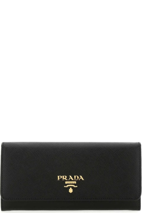 Prada Accessories for Women Prada Black Leather Wallet