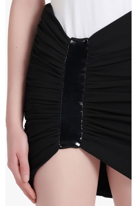 Balmain Clothing for Women Balmain Asymmetric Black Miniskirt