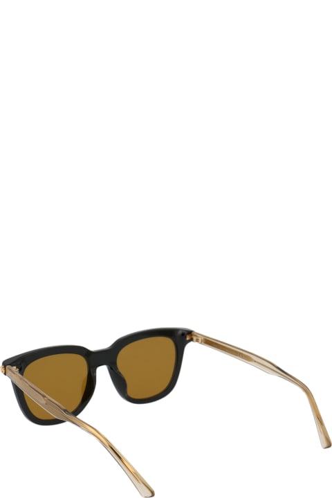 JIMMY CHOO アモスサンクラス AMOSS 807T4 Jimmy Choo - Dave - Black and Gold Metal Aviator Sunglasses