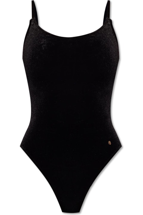 ウィメンズ Anine Bingのランジェリー＆パジャマ Anine Bing 'alissa' Velour Slip Bodysuit