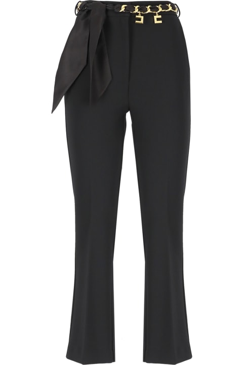 Elisabetta Franchi for Women Elisabetta Franchi Black Trousers With Bow