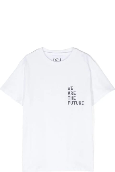 Douuod T-Shirts & Polo Shirts for Boys Douuod Dou Dou T-shirts And Polos White
