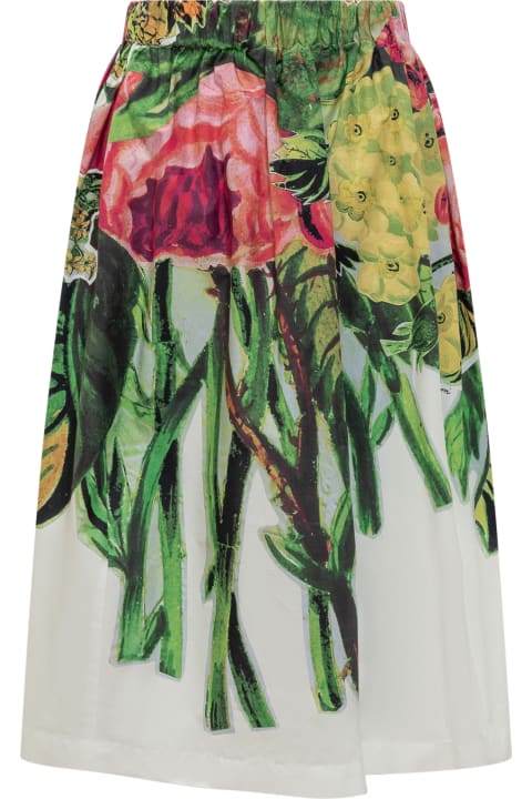 Marni for Women Marni Skirt With Mystical Bloom Print Decoration
