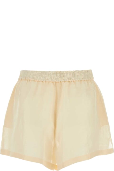 Givenchy Sale for Women Givenchy Cream Silk Blend Shorts