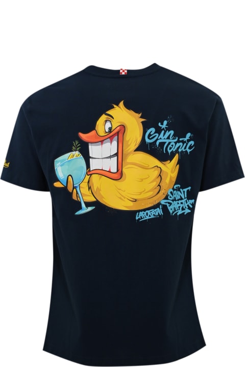 Clothing for Men MC2 Saint Barth T-shirt With Ducky Gin Tonic Print