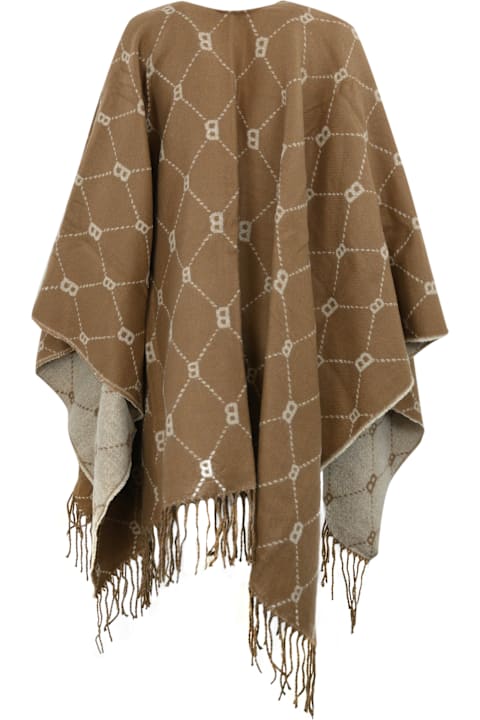 Blugirl معاطف وجواكت لـ السيدات Blugirl Poncho With Jacquard Logo