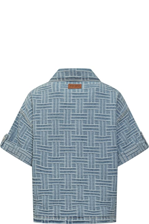 Kenzo لـ Women Kenzo Embroidered Denim Shirt