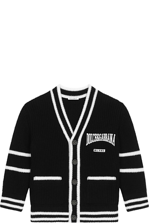 Topwear for Boys Dolce & Gabbana Cardigan Con Logo