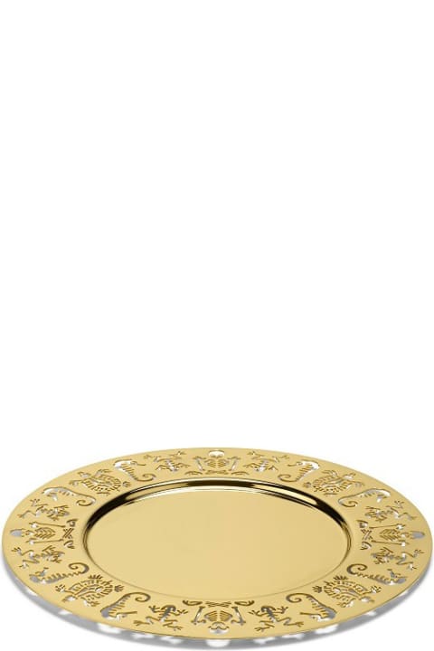 Home Décor Ghidini 1961 Perished - Round Tray Polished Gold