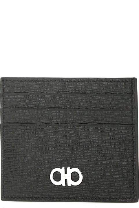 メンズ Ferragamoの財布 Ferragamo Two-tone Leather Card Holder