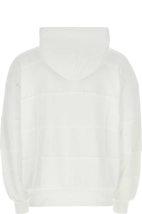 Botter Fleeces & Tracksuits for Women Botter White Cotton Oversize Sweatshirt