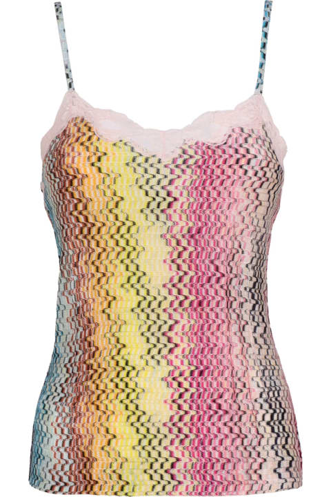 Underwear & Nightwear for Women Missoni Top With Thin Straps And Lace Insert