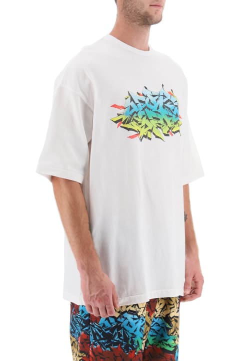 Children of the Discordance Topwear for Men Children of the Discordance Graffiti Print T-shirt