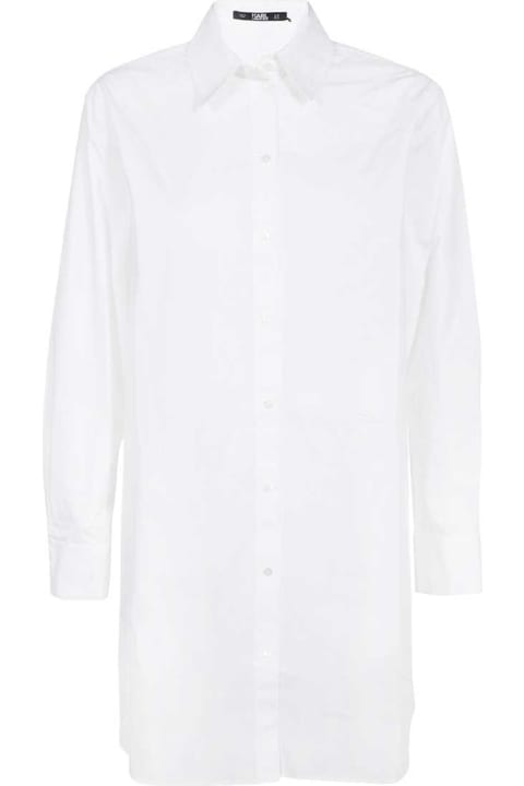 Karl Lagerfeld Topwear for Women Karl Lagerfeld Long Cotton Shirt