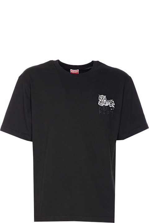 Homeware Kenzo Kenzo Happy Tiger Embroidered T-shirt