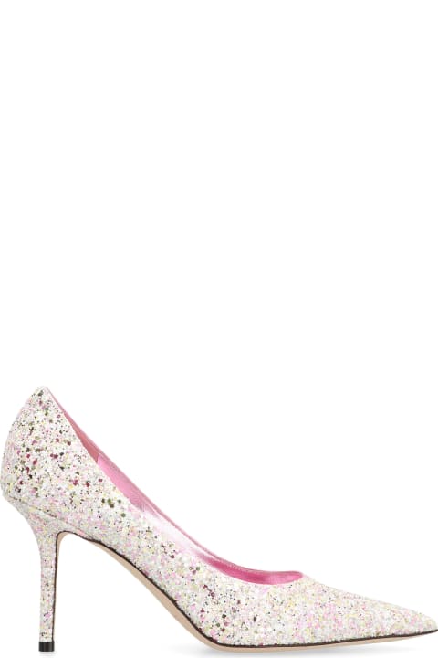 Jimmy Choo High-Heeled Shoes for Women Jimmy Choo Love 85 Glitter Pumps