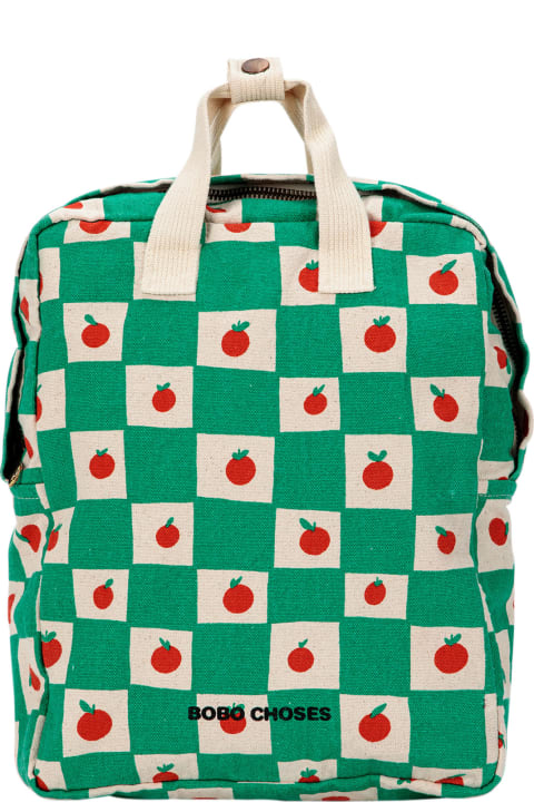 Bobo Choses Accessories & Gifts for Boys Bobo Choses Green Backpack With Tomatoes For Kids