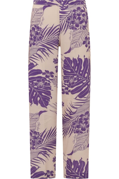 Pants & Shorts for Women Pinko Printed Viscose Trousers