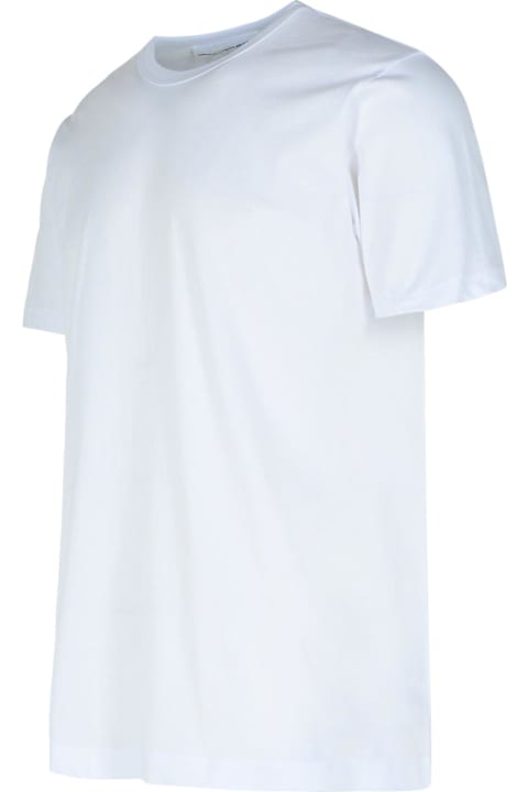 آخر صيحات الموضة من القسم الرجالي Comme des Garçons Shirt White Cotton T-shirt