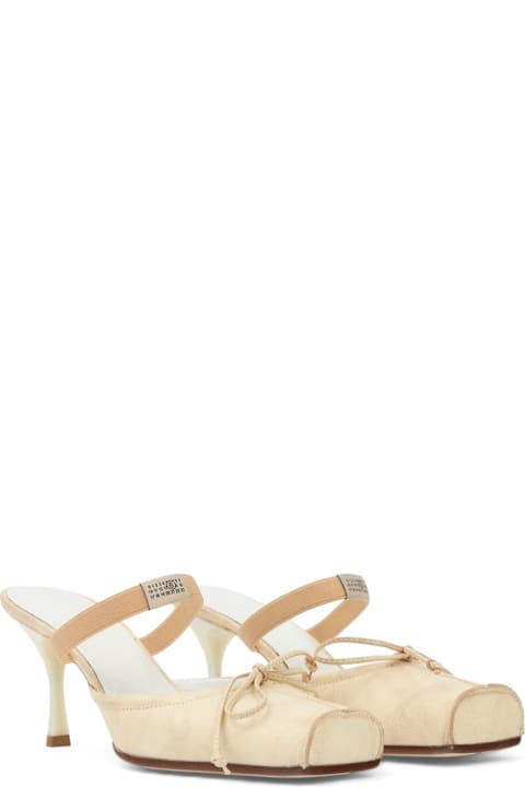 MM6 Maison Margiela Suede Leather Mules