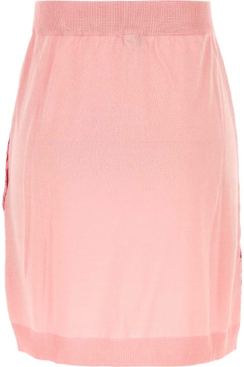 Etro for Women Etro Pink Cotton Blend Mini Skirt