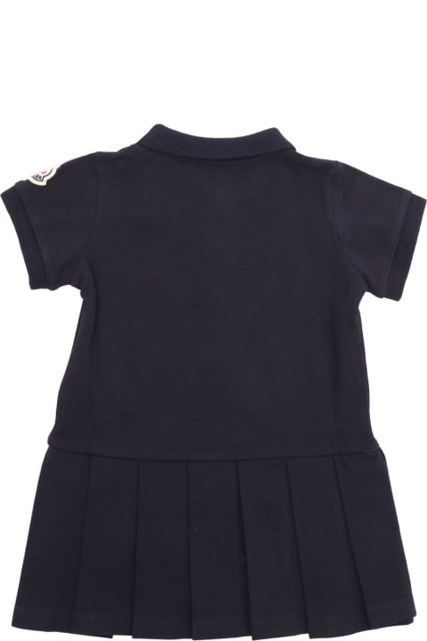 Sale for Baby Girls Moncler Blue Polo Dress