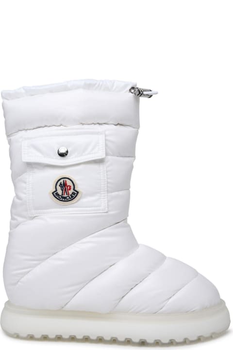 Sale for Women Moncler 'gaia Pocket' Mid Boots In White Laqué Nylon