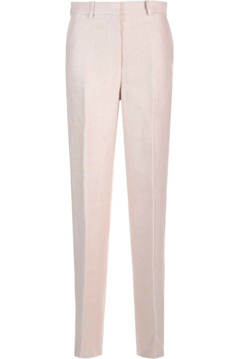 Sale for Women Theory High-waisted Trousers In Linen Twill