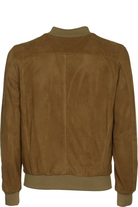 DFour Coats & Jackets for Men DFour Rib Trim Zipped Velvet Jacket