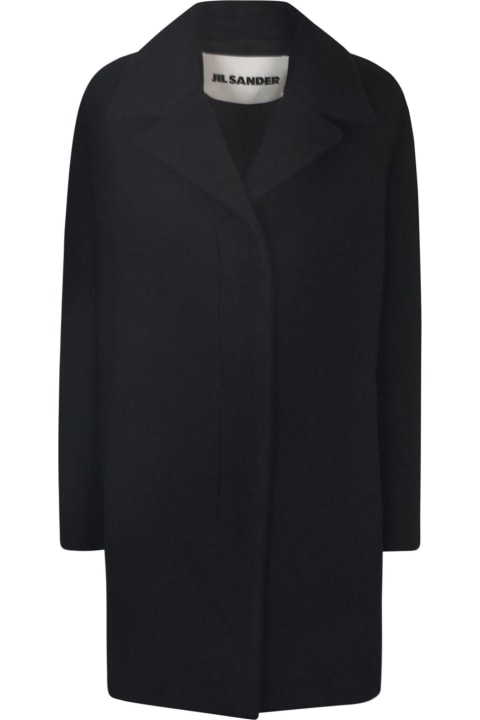 Jil Sander Coat 05 Bonded Soft Diagonal Wool And Nylon | italist