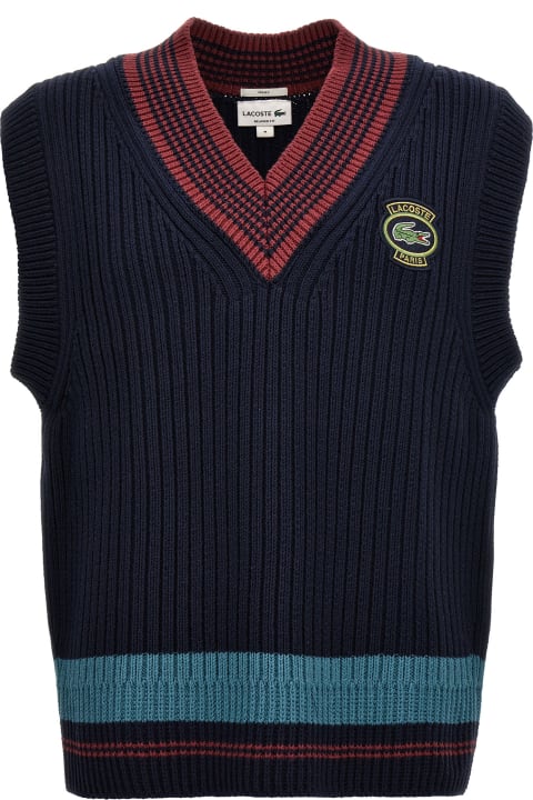 Lacoste Coats & Jackets for Men Lacoste Logo Embroidery Vest