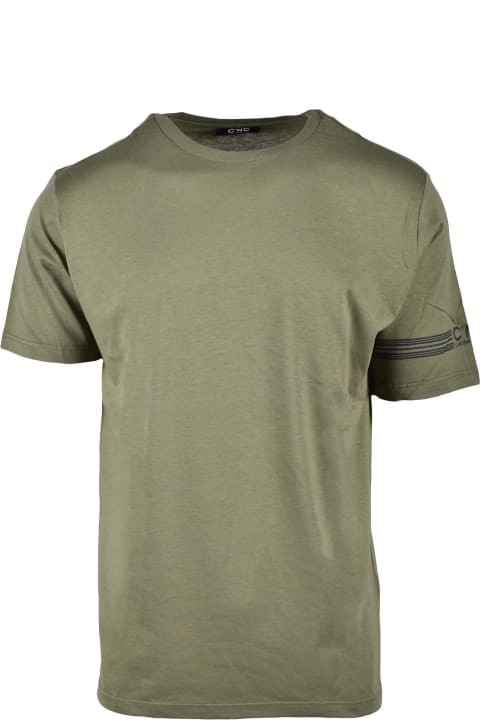 CoSTUME NATIONAL CONTEMPORARY Clothing for Men CoSTUME NATIONAL CONTEMPORARY Men's Military Green T-shirt