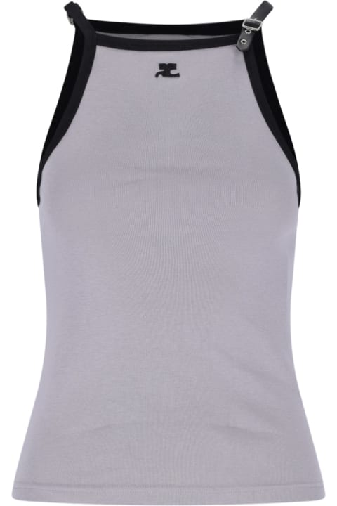 ウィメンズ Courrègesのトップス Courrèges Logo Tank Top