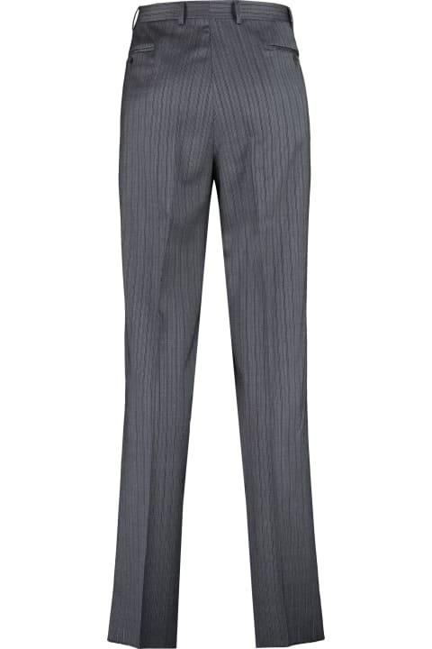 Canali for Men Canali Pin-striped Wool Tailored Trousers
