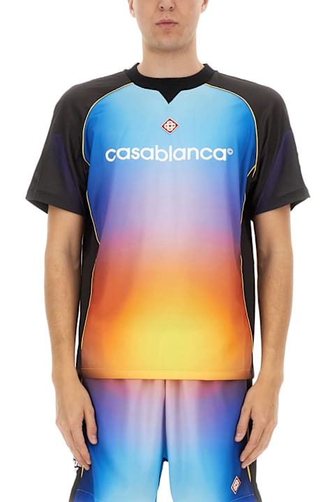 Casablanca لـ Men Casablanca "football" T-shirt