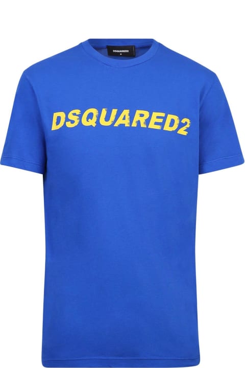 Dsquared2 Topwear for Men Dsquared2 Logo Printed Crewneck T-shirt