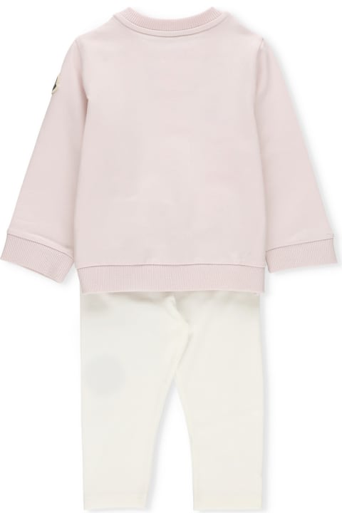 Moncler for Baby Girls Moncler Cotton Two-piece Suit