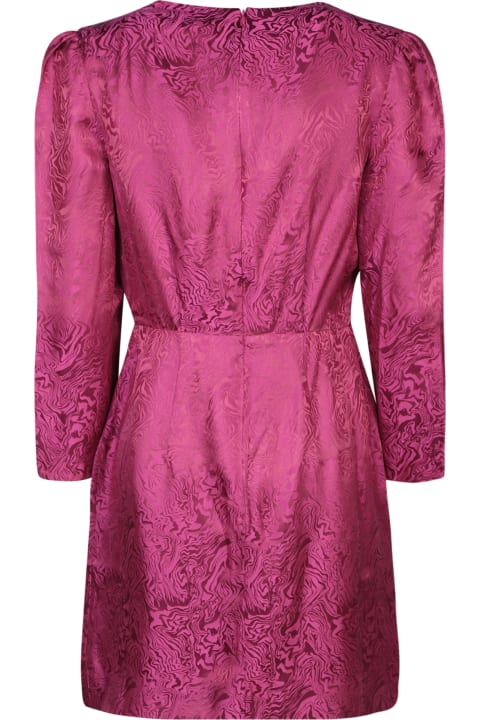 Saloni Dresses for Women Saloni Fringed Mini Dress Fuchsia
